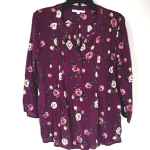 Fun 2 Fun Women's Long Purple Top Size S